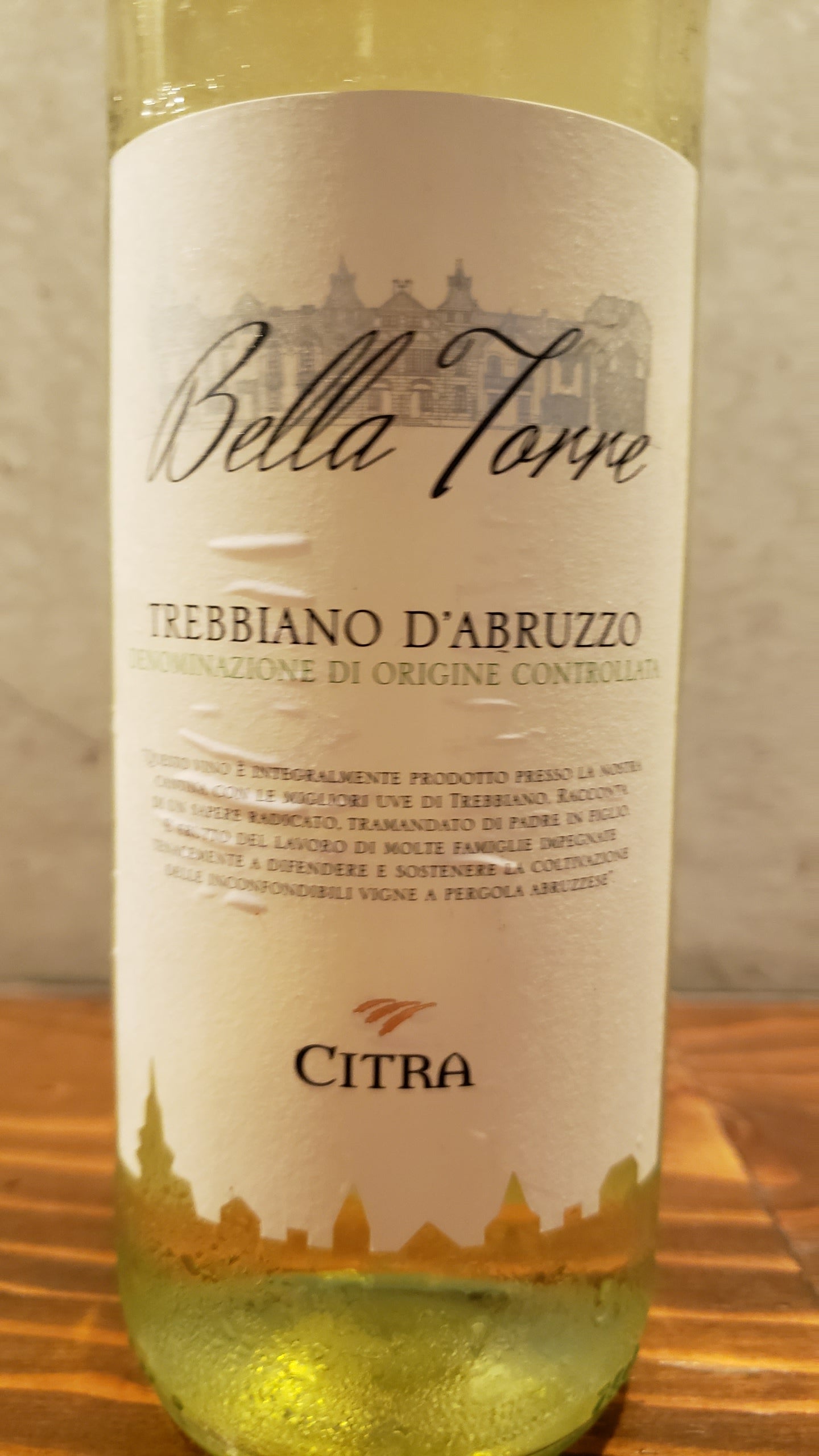 2024年9月 【ペアリング】月替わり白ワイン チトラ ベッラ・トッレビアーノ・ダブルッツォ 2023 白 イタリア産