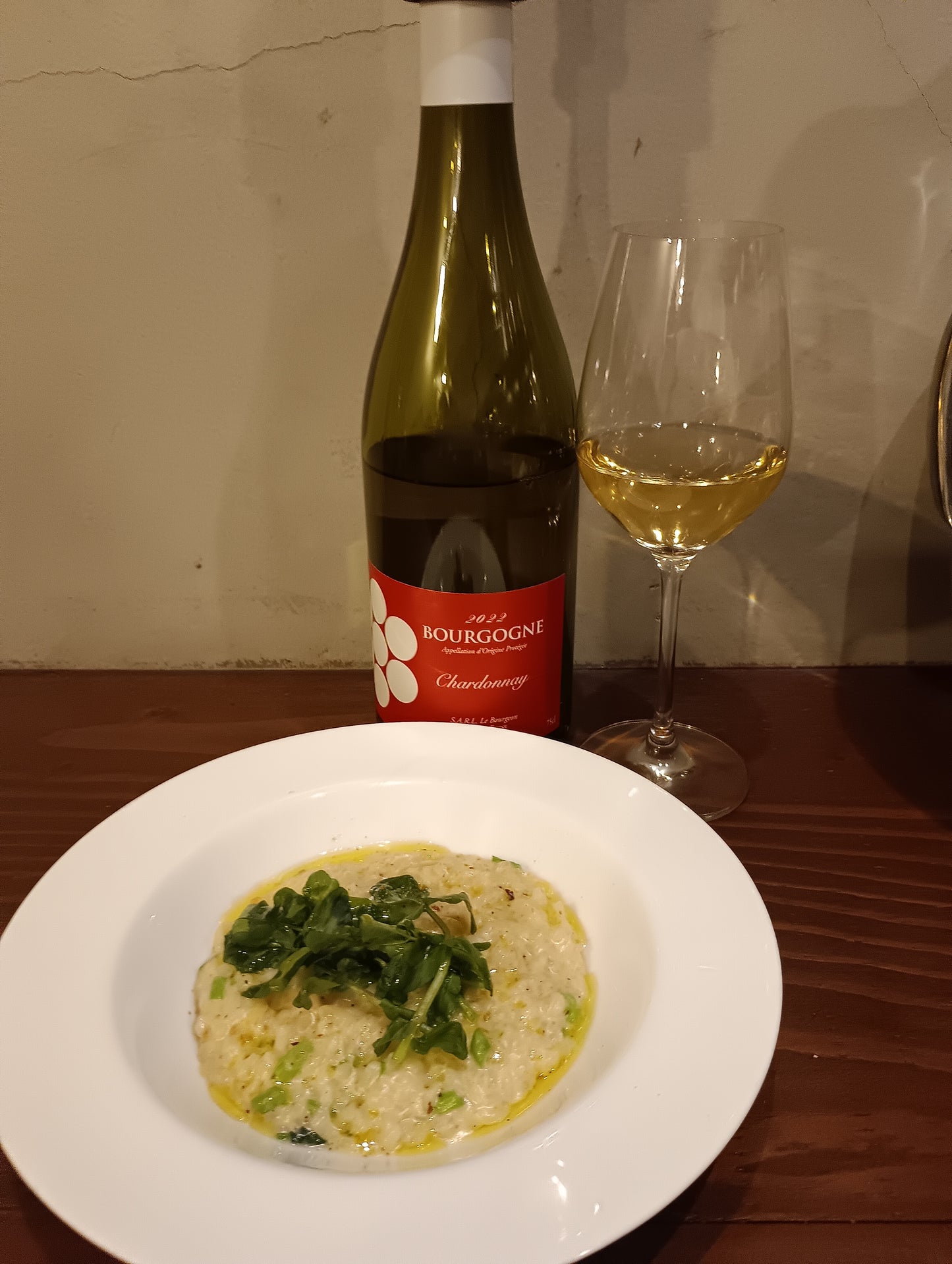 ２０２６年１月　【ペアリング】月替わり白ワイン  ブルゴーニュ　シャルドネ　2022　白  フランス産