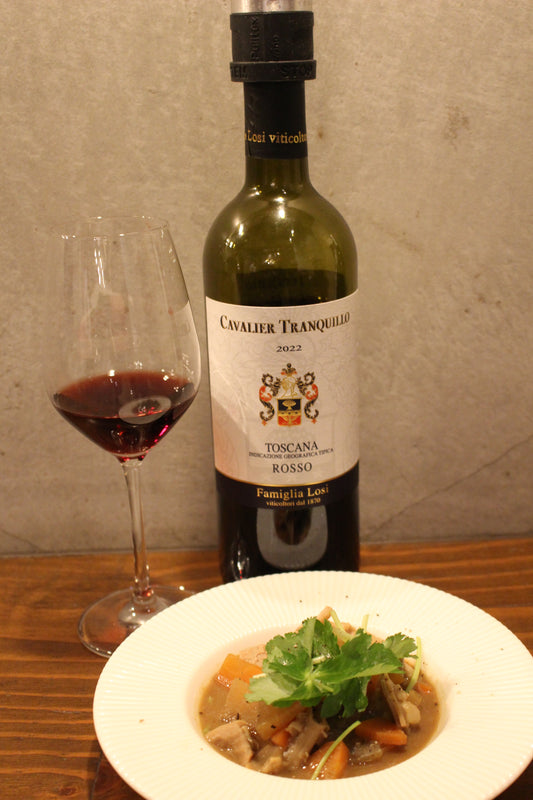 ２０２５年１１月　【ペアリング】月替わり赤ワイン  赤  トスカーナ・ロッソ　赤　イタリア産